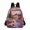 Woman Walking in Garden, variant on JIALIOU Mini Backpack Purse for Women Quilted Casual Daypack Small Travel Shoulder Bag, Gray Cat Hiding under Blanket