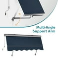 thumbnail image 6 of MCombo Patio Window Awnings 5'x8', Fully Assembled Manual Retractable Sunshade Canopy for Windows, 4137 (Dark Blue), 6 of 8
