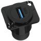thumbnail image 3 of Adaptador de acoplador de mamparo USB hembra de montaje en panel de carcasa de conector USB 3.0, 3 of 5