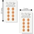 thumbnail image 2 of Farm Fresh Eggs Loyalty Cards  50 Pack  2x3.5" inches Business Card  Fresh Farm Eggs  Chicken Coop Supplies  White Card with Real Eggs Design, 2 of 6