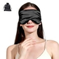 thumbnail image 6 of 19 Momme Sleeping Eye Mask 100% Pure Mulberry Silk Blackout Sleep Masks Soft Blindfold with Adjustable Strap for Men Women, 6 of 7