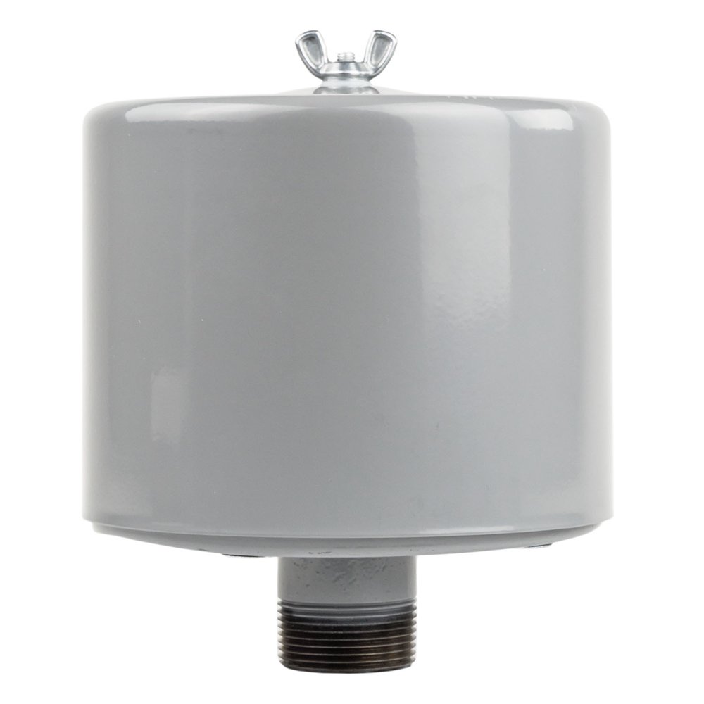 1.25" Inch Air Compressor Intake Filter Silencer Metal Housing Canister