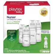 Playtex Baby Nurser Bottle Gift Set, with Disposable Drop-Ins Liners