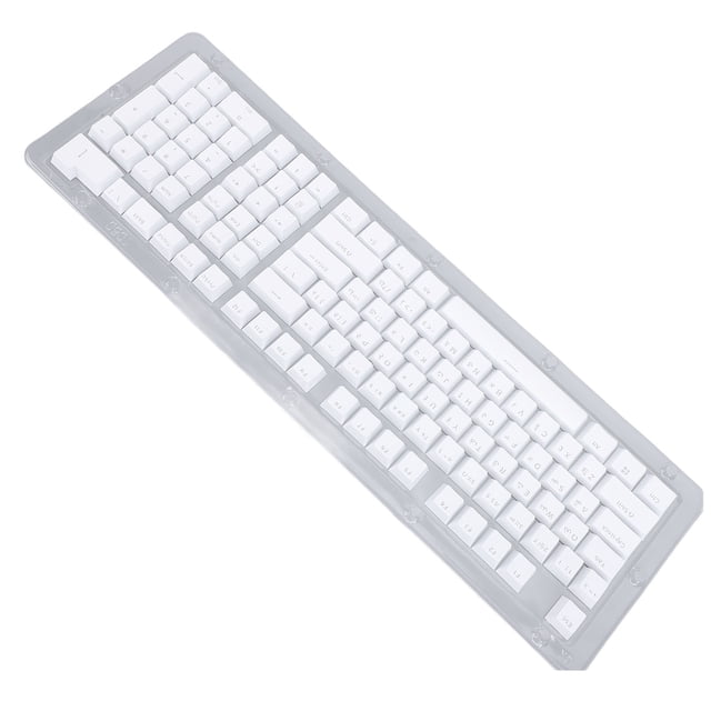 112 Keys Arabic Keyboard Keycaps Set, Minimalist Style ABS Material, for Backlit Keyboards, Arabic Alphabet Input, for 61 64 68 84 87 96 98 100 104 108 Keyboards