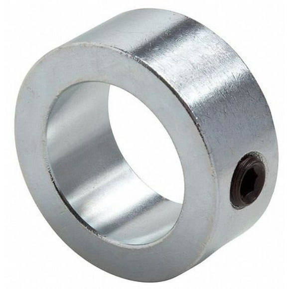Climax Metal C-200 Steel Set Screw Collar, Zinc Plated Steel, 2" Bore Size, 3" OD, With 1/2-13 x 1/2 Set Screw