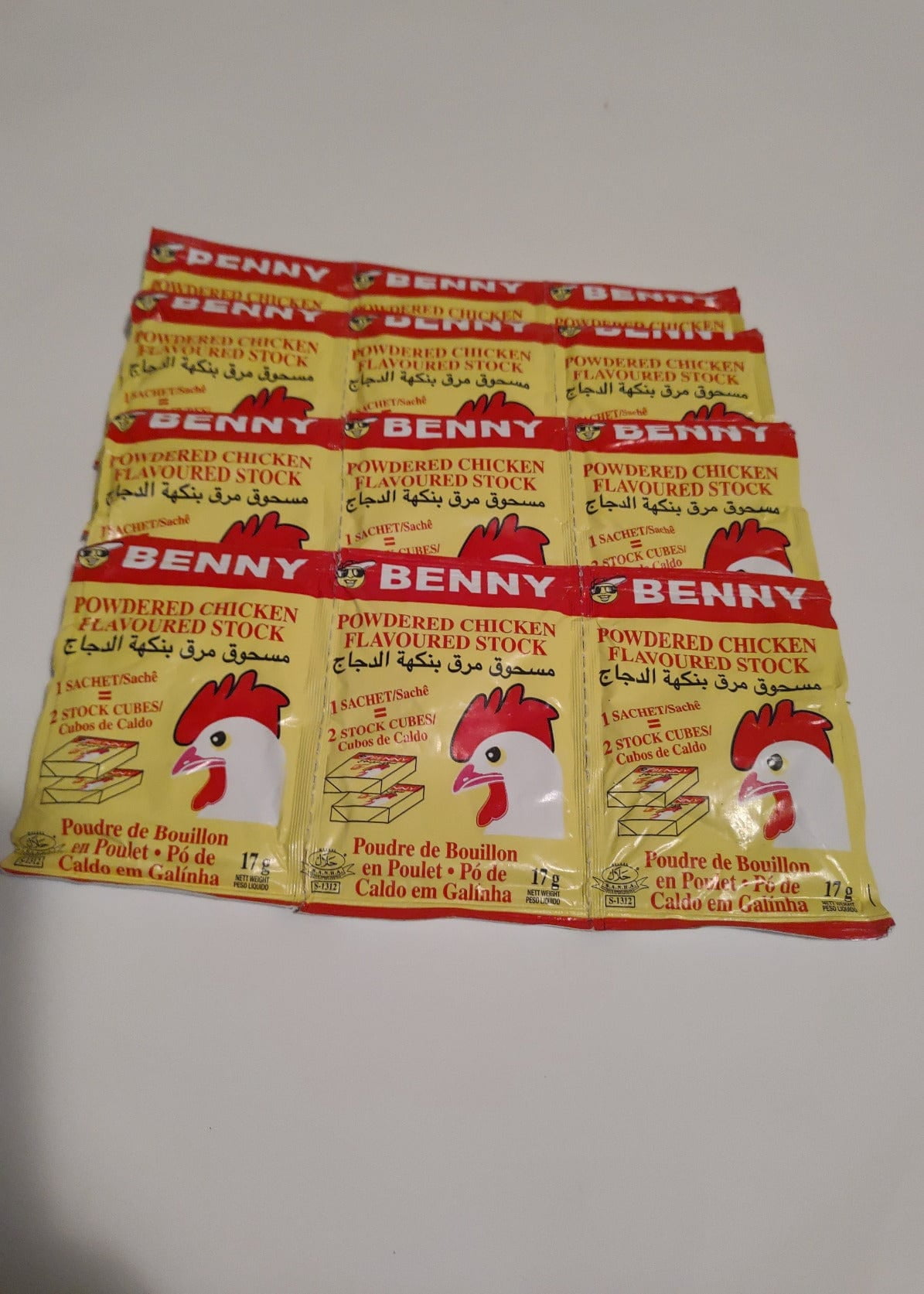 Benny Powdered Chicken Flavored Powder Bouillon (12 Packs)