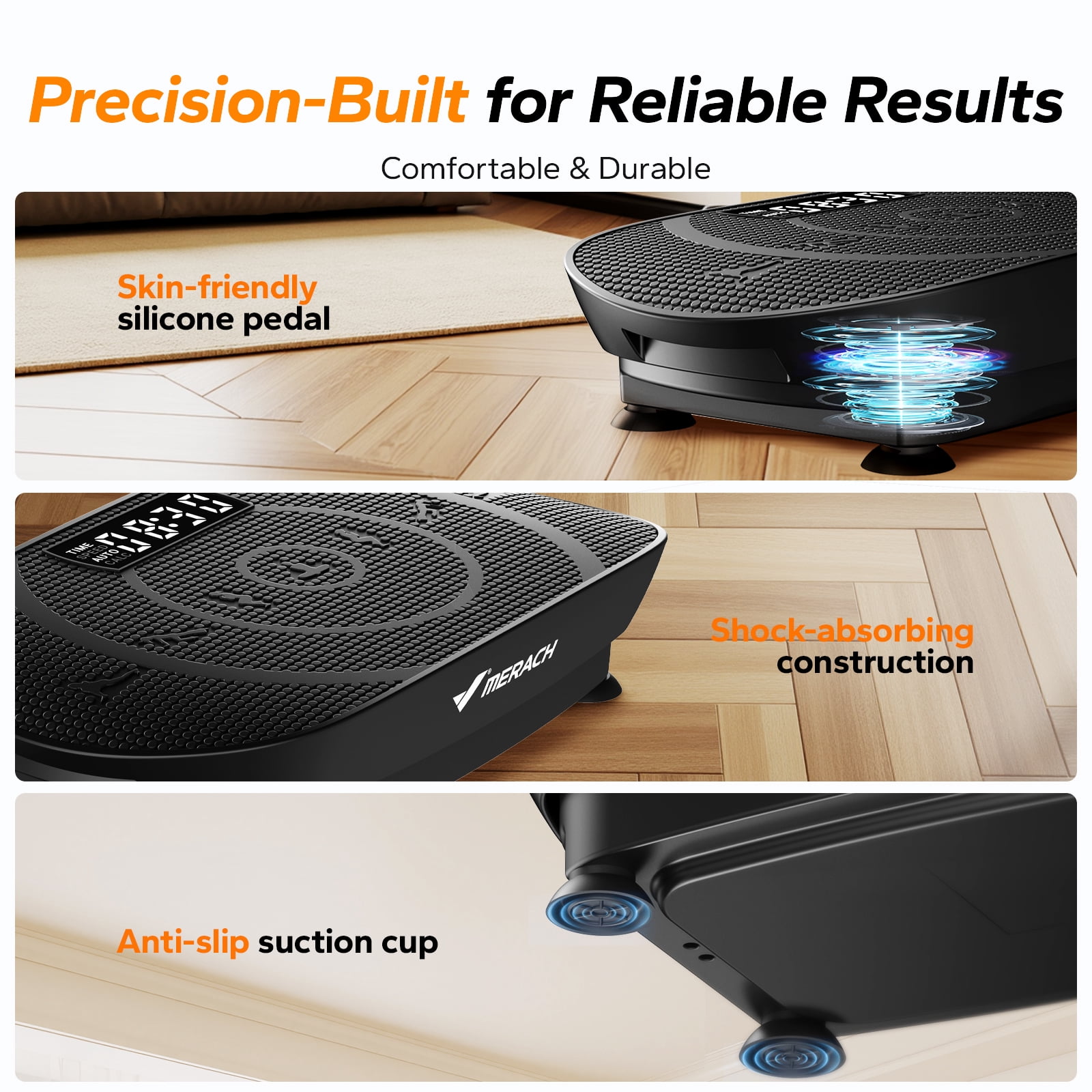 MERACH Vibration Plate Exercise Machine, Whole Body Shake Plate Exercise Machine with Remote Control