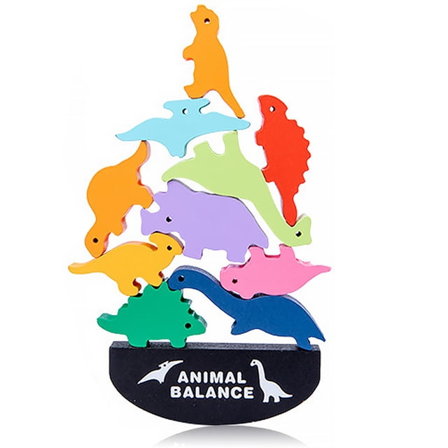 Vogacara Bloques de construcción de animales, juguete de equilibrio, juguetes educativos DIY para edades tempranas, miniregalos educativos interesantes Juguetes No.03 Vogacara FN001317-03B