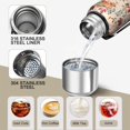 thumbnail image 3 of 20 Oz Fall Pumpkins Leaves Pattern Coffee Tumbler Double Wall Insulated Stainless Steel Water Bottle | Metal Reusable Thermoses Flask with Cup Cap | Leak & Sweat Proof with Anti-Dust Lid, 3 of 7