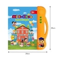 thumbnail image 2 of e-book Libro interactivo 2 en 1 con tablero de sonido en inglés y español, juguete de lectura educativo temprano para niños pequeños y niñas Abody e-book, 2 of 7