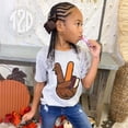 thumbnail image 4 of Tees2urdoor Peace Sign Turkey Thanksgiving T-Shirt, Youth Large, 4 of 6