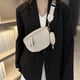 thumbnail image 5 of Bolso de cuero para mujer bolso de cintura con cinturón de gran capacidad bolso informal con mini bolso, 5 of 9