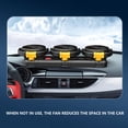 thumbnail image 6 of Car Cooling Fan - Portable 3-Head 12V 2-Speed 360°Adjustable - Cigarette Lighter Plug, Powerful Airflow Car Fan for Vehicles, 6 of 10