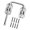 Silver, variant on Heavy Type Zincs Alloys Iron Door Lock Quiet Operations Universals Interior Door Security Latches Privacy Protecting