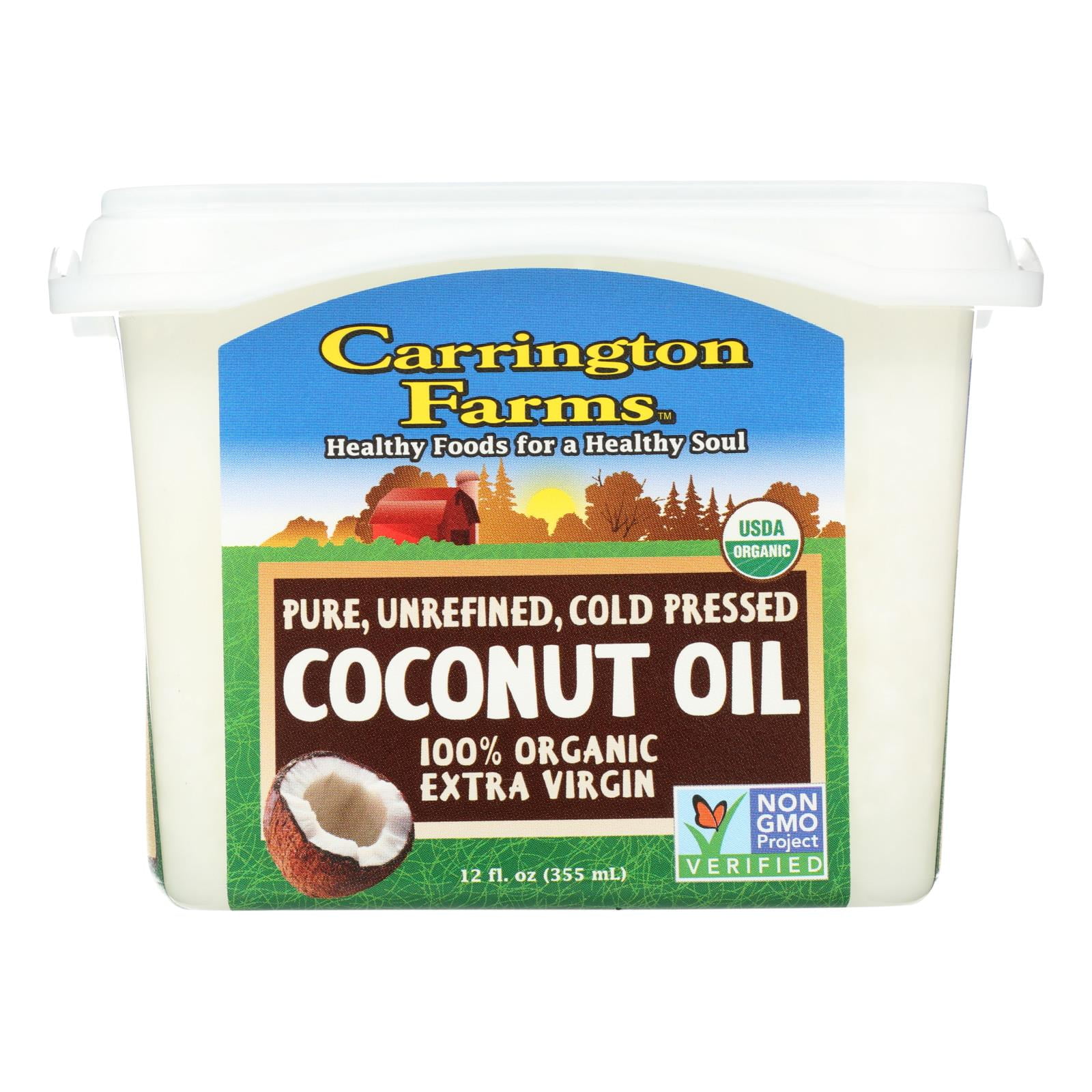 (6 Pack)Carrington Farms Organic Coconut Oil , 12 Fl Oz
