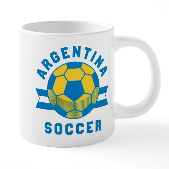 CafePress - Argentina Soccer Mugs - 20 Oz White Ceramic Mega Mug