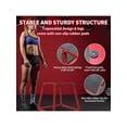thumbnail image 3 of Bingirl 12-inch Red Steel Plyometric Jumping Box with Anti-Slip Surface for Home Gym Exercise, 3 of 6