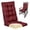 Wine Red, variant on Baibu 19.5 Inch Large Size Rocking Chair Cushion Non Skid Slip Memory Foam Rocker Cushion Dual-Layer Design for Indoor,  Wine Red
