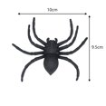 thumbnail image 3 of 1 Pc Spider Halloween Decorations Realistic Plastic Spiders Toys Halloween Prank Props Small Size Black Spider for Parties Favors, Halloween Party Decorations, 3.94x3.74 Inch, Black, 3 of 4