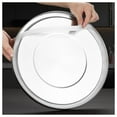thumbnail image 3 of Stainless steel food container, soup pot with lock and handle for transport sealed tanks, double-layer food warmer milk barrels for flour grain coffee bean rice, 3 of 7