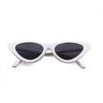 thumbnail image 2 of Retro Vintage Narrow Cat Eye Sunglasses For Kids Heart Shaped Sunglasses----white, 2 of 4