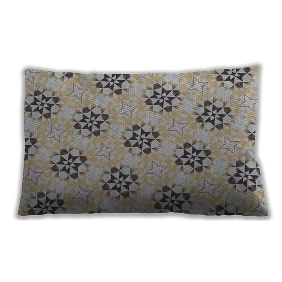 Ahgly Company Indoor Rectangular Patterned Lumbar Throw Pillow, 13 inch by 19 inch