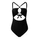 thumbnail image 4 of Gibobby Traje de Baño Sexy Bikini 2023 traje de baño de mujer recortado cintura alta Sexy Halter Bikini traje de baño(Negro,CH), 4 of 4