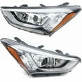 thumbnail image 4 of Headlight Set For 2013 14 15 2016 Hyundai Santa Fe Headlamps Left & Right, 4 of 6