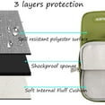 thumbnail image 4 of Mosiso Water-Repellent Polyester 13.3" Laptop Sleeve, Chartreuse, 4 of 6
