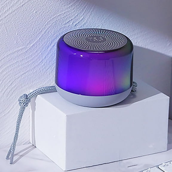 Nkmbld Portable Bluetooth Speakers TG363 Wireless Bluetooth Speaker Desktop Cool Portable Portable Mini Subwoofer Small Audio Speaker, Gray