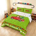thumbnail image 2 of Erosebridal Christmas Truck Full Size Comforter Sets, Christmas Tree Bedding Comforter Set, Green Tree, Xmas Reversible 3-Piece 1 Comforter and 2 Pillowcases, 2 of 6