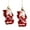 D, variant on harmtty Xmax 2Pcs Christmas Pendant Exquisite Mushroom Donut Santa Claus Shape Xmas Tree Hanging Ornament for Festive Decoration A