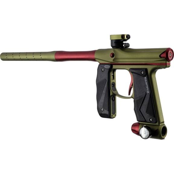 Empire Mini GS Paintball Marker Gun 2 Piece Barrel Dust Olive and Red, Electric