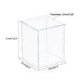 thumbnail image 2 of Unique Bargains Clear Display Case, Acrylic Box Assemble Dustproof Box Showcase, 20x20x30cm for Collectibles, Crafts, 2 of 6