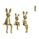 thumbnail image 1 of Figura decorativa, estatua sentada, adorno, reloj de pie para casa de muñecas, reloj de abuelo en miniatura, juguete, cerámica electrochapada,, 1 of 8