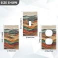 thumbnail image 7 of Yayeee Blank Wall Plate Cover 1-Gang 4.5"x2.7" Home Unused Decorative Outlet, Abstract Wavy Landscape, 7 of 7