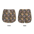 thumbnail image 5 of Picia Colorful Flowers with Butterfly Pattern Women's 2 in 1 Athletic Running Shorts High Waisted Workout Casual Gym Sweat Shorts with Comfy Liner Zipper Pockets-Medium, 5 of 9
