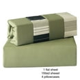 thumbnail image 2 of Kossmai Microfiber 6 PCS Sheet Sets Full Size Vert Foncé, 2 of 3