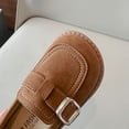 thumbnail image 6 of Viluyesy Girls Mary Jane Shoes Soft-Sole Flat Dress Shoes for Toddlers & Kids, Spring Summer Loafer Style Ballet Flats Brown Size 13.5, 6 of 10