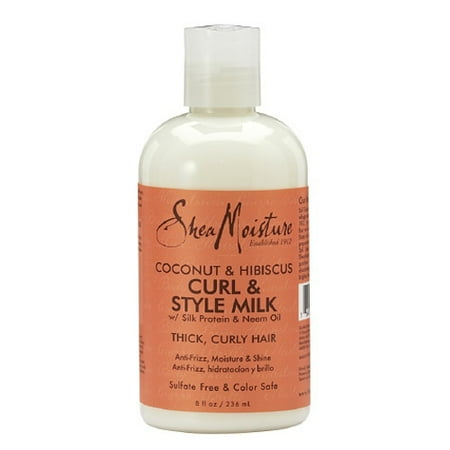 Shea Moisture Curl et le style Lait Crème nourrissante, Noix de coco et Hibiscus - 8 Oz