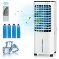 thumbnail image 1 of Gymax Evaporative Cooler Portable Air Cooler w/ 4 Ice Boxes & Remote Control, 1 of 8
