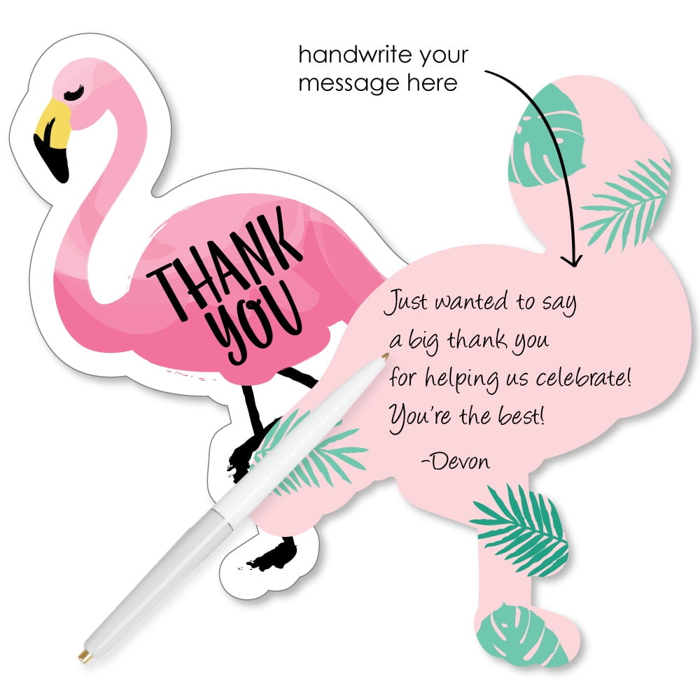 Flamingo Stationery Flamingo Note Cards Thank You Cards Personalized Flat Cards Birthday Personalized Gift Idea Pink Flamingo Stationary