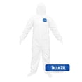 thumbnail image 1 of Overol Industrial Dermacare tipo Tyvek Color blanco con capucha 2XL, 1 of 4