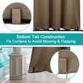 thumbnail image 4 of SHANNA 4 Panel Outdoor Curtains, Waterproof Windproof UV Protection Blackout Curtains with Eyelets, 3D Textured Pattern for Garden, Pergola, Balcony, Khaki, 4 Panel, 52 X 108 inch, 4 of 11