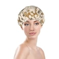 thumbnail image 2 of Cute Poodle Dog Shower Cap, Reusable Bath Hair Hat for all Hair Lengths Hair Cover with Elastic Band Double Waterproof Layers Bathing Hat, 2 of 5