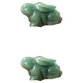 thumbnail image 1 of Figuritas conejito Toystoory Animal Dongling de Jade ornamento lindo hecho a mano, 1 of 6