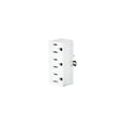 thumbnail image 1 of Adaptador de triple toma de tierra Leviton 698-W-15 125V blanco, 1 of 5