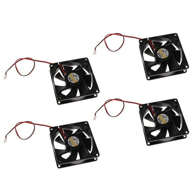 Ventilador De Enfriamiento Silencioso De 80mm Con Rodamiento De 4 Piezas Para Cajas De Computadoras Y Enfriadores De CPU