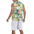 thumbnail image 2 of Honeii Tropical Flowers print basktball shirt for men and women, Unisex basketball jersey for Theme party-Small, 2 of 6