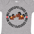 thumbnail image 4 of Inktastic Grandpa Loves Me Grandchild Horse Boys or Girls Baby Bodysuit, 4 of 5